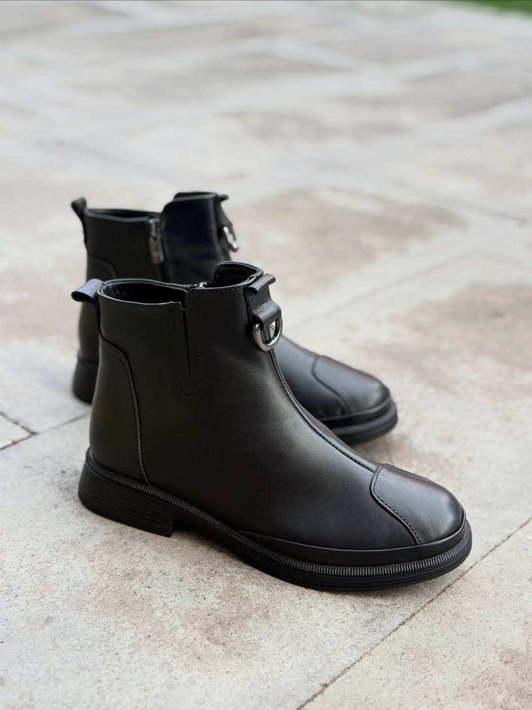 BEETY 25K 164.2040 SİYAH DERİ KADIN BOT